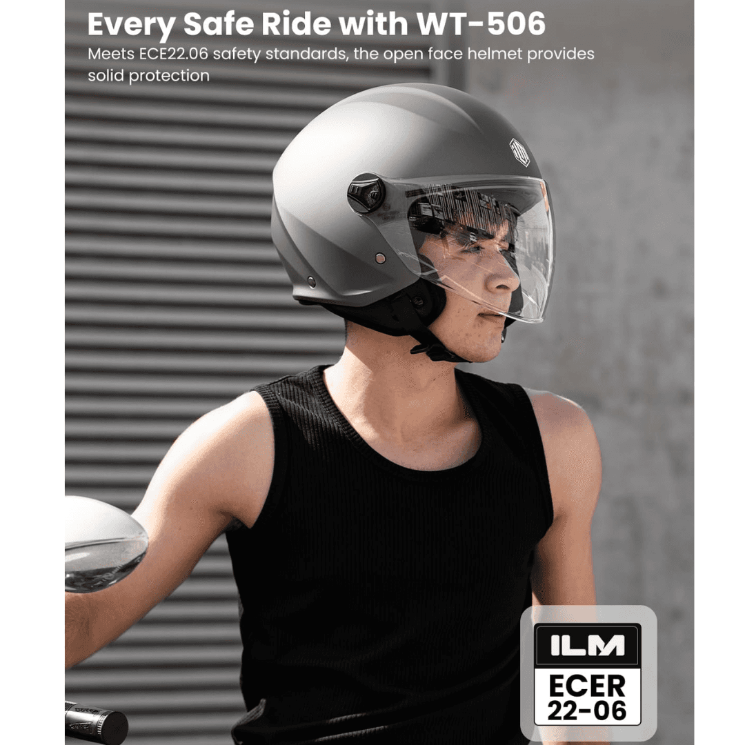 خوذه نص ماركه LM - WT-506-GY — صورة 7
