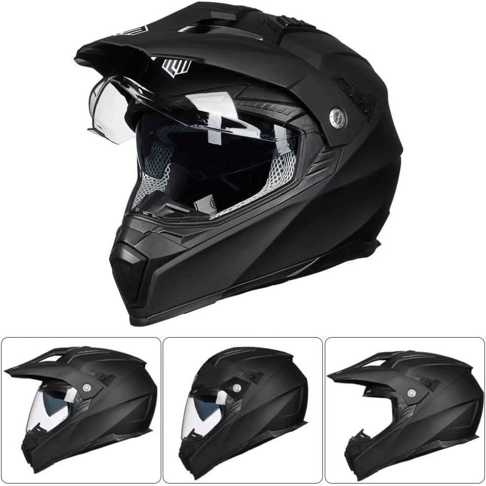 خوذة ILM Matte Black - ILM606V-MB — صورة 2